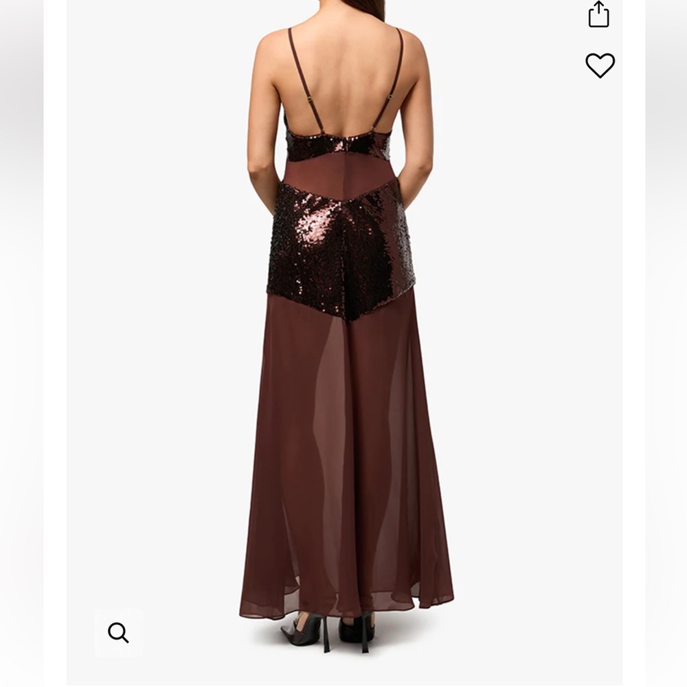 NWT WeWoreWhat Sheer Panel Maxi Dress - Picture 2 of 7